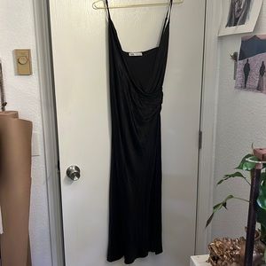 XL Zara Black Satin Slip dress